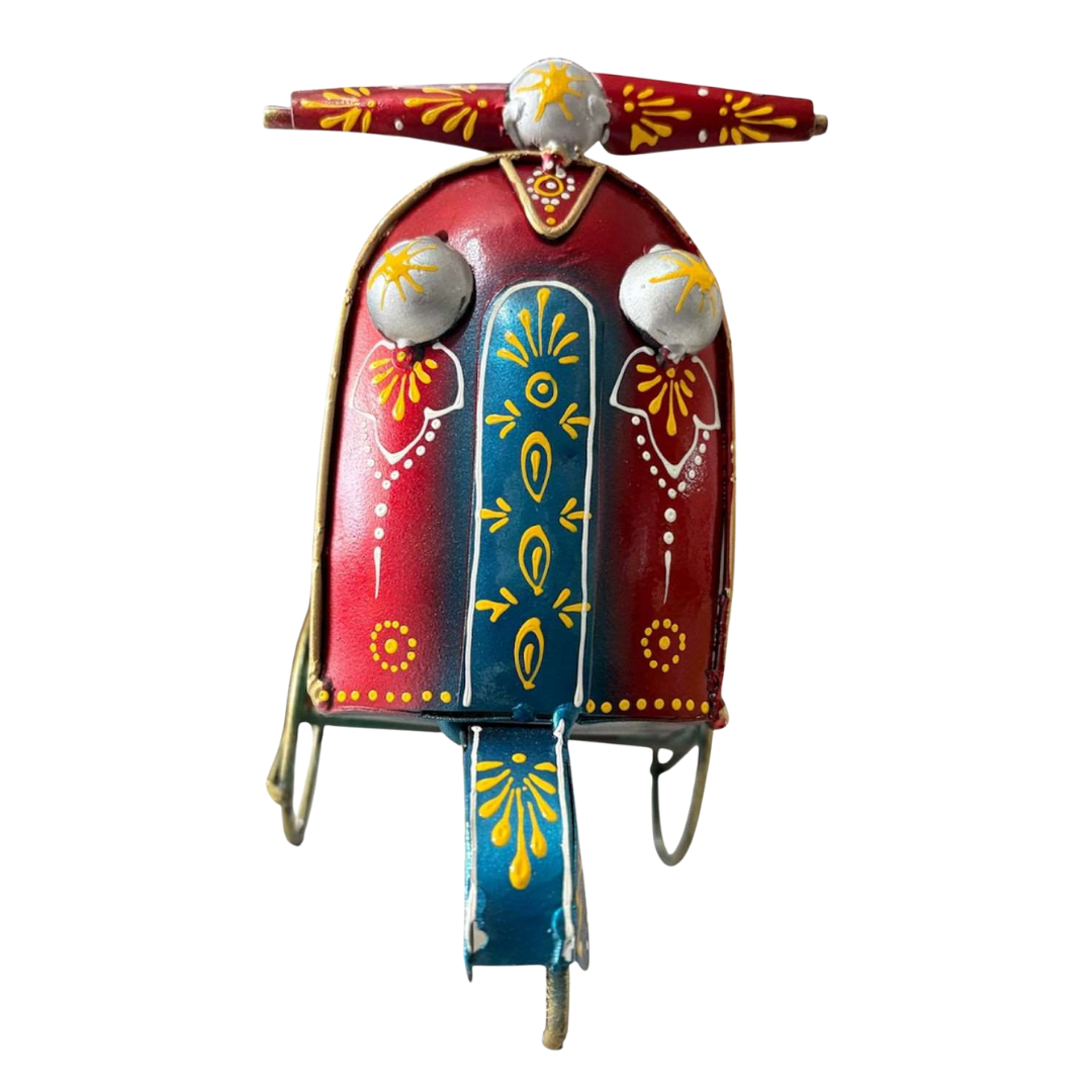 SCOOTER PEN & CARD HOLDER (IRON METAL)