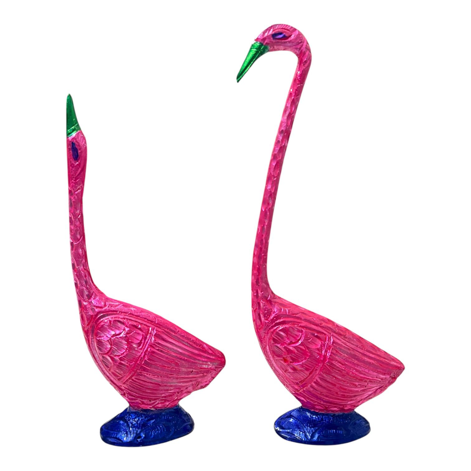 HAND PAINTED PINK CRANE